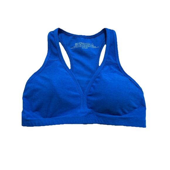 Beyond Yoga Women's XL Blue Space Dye Lift Your Spirits Active Sports Bra - Picture 1 of 7